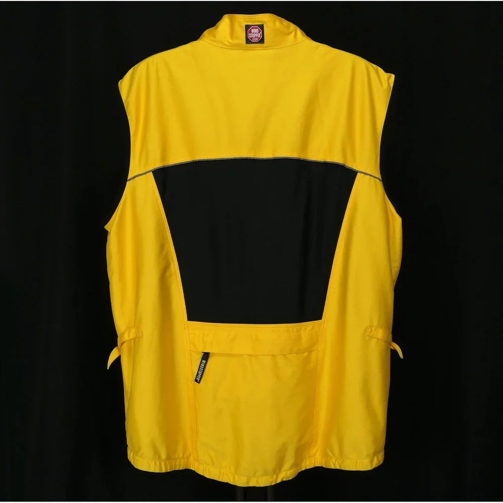 Concurve 2XL Cycling Vest Gore Windstopper Hi-Vis Yellow Full Zip Breathable Men